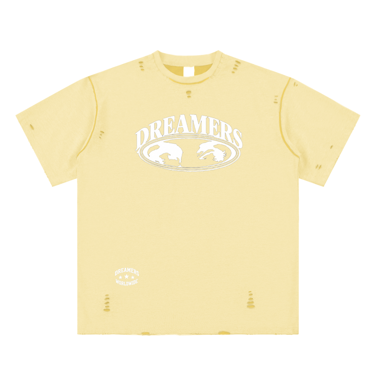 Hand-frayed Reversible T-shirt