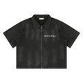 Washed Full-Zip Denim Shirt
